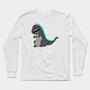 Black Godzilla Long Sleeve T-Shirt